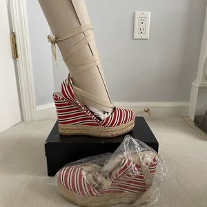 Ralph Lauren Collection striped espadrille sandal